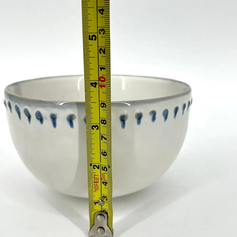 Anthropologie Ginny Blue Bloom Bowl 6